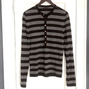 Burberry Lightweight Wool Button-up Sweater